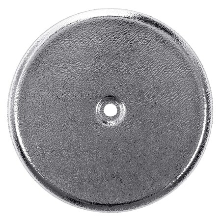 Clean-Out Cover Plate, 7-1/4 In. Diameter Plastic Flat Chrome